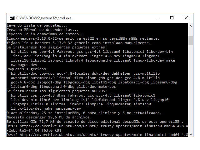 Actualización de paquetes en ubuntu server con vagrant