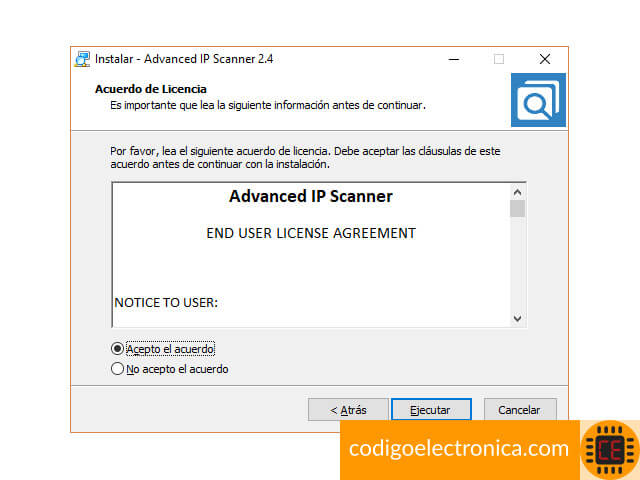 Ip Scanner términos y condiciones