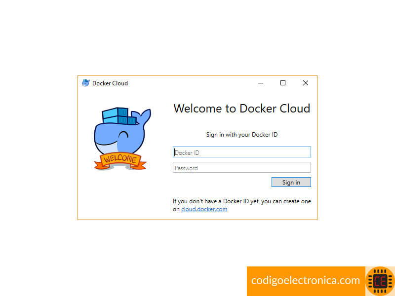 Login en docker