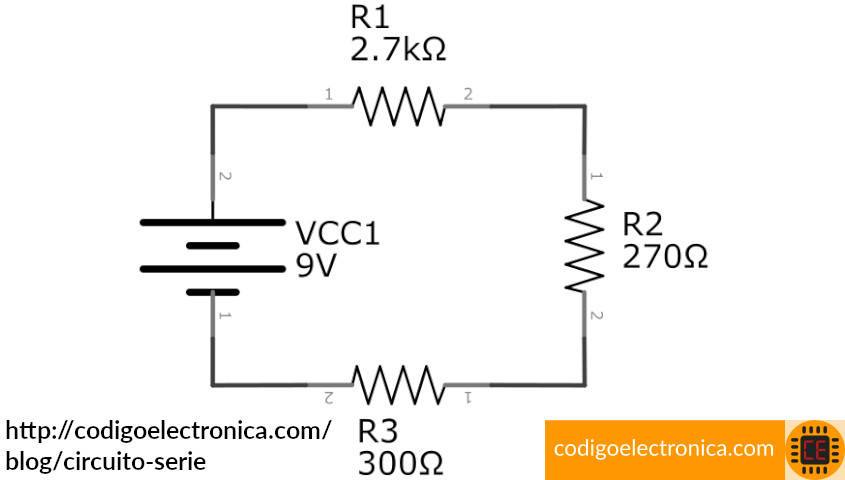 Circuito serie schem
