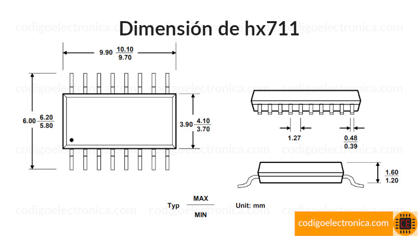 hx711 dimensión