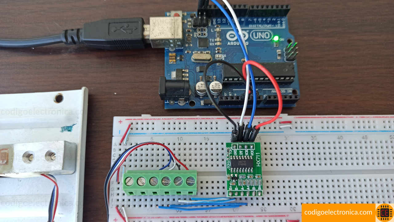 Conexión hx711 a arduino foto