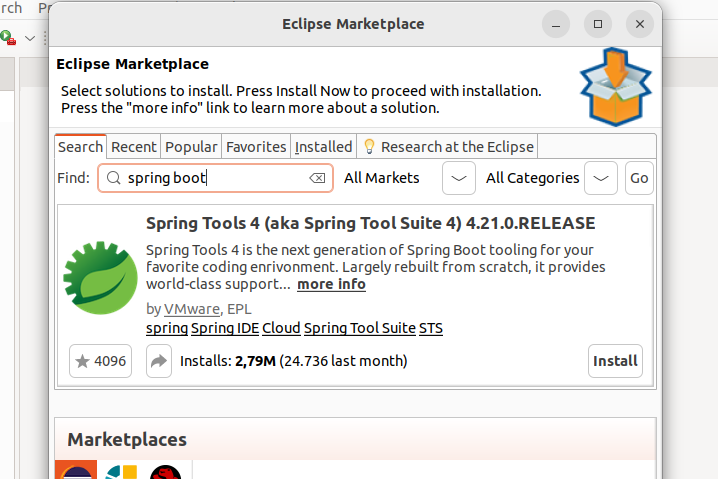 Spring boot eclipse
