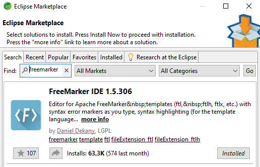 Apache Freemarker e eclipse