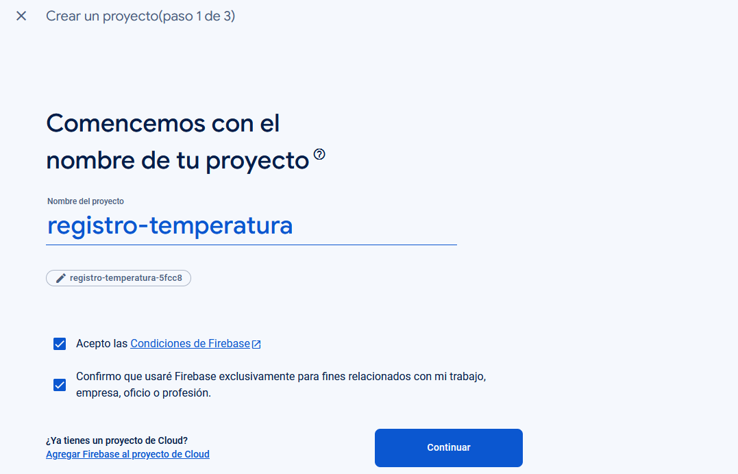 Crear proyecto firebase paso 1