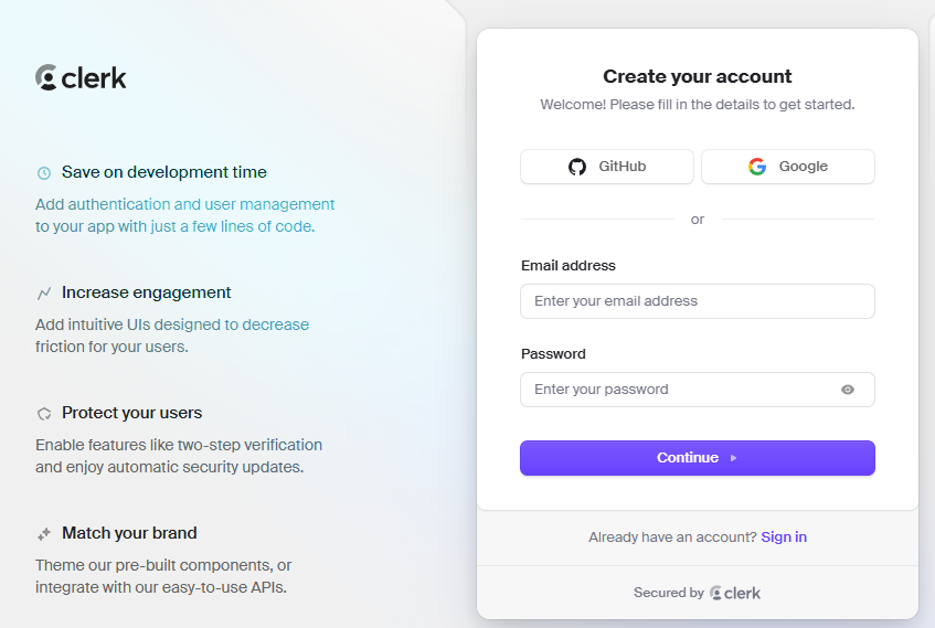 Crear cuenta en cleck
