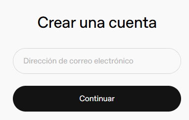 Crear cuenta OpenIA