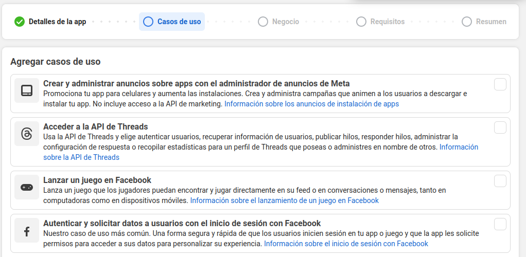 Casos de uso de WhatsApp