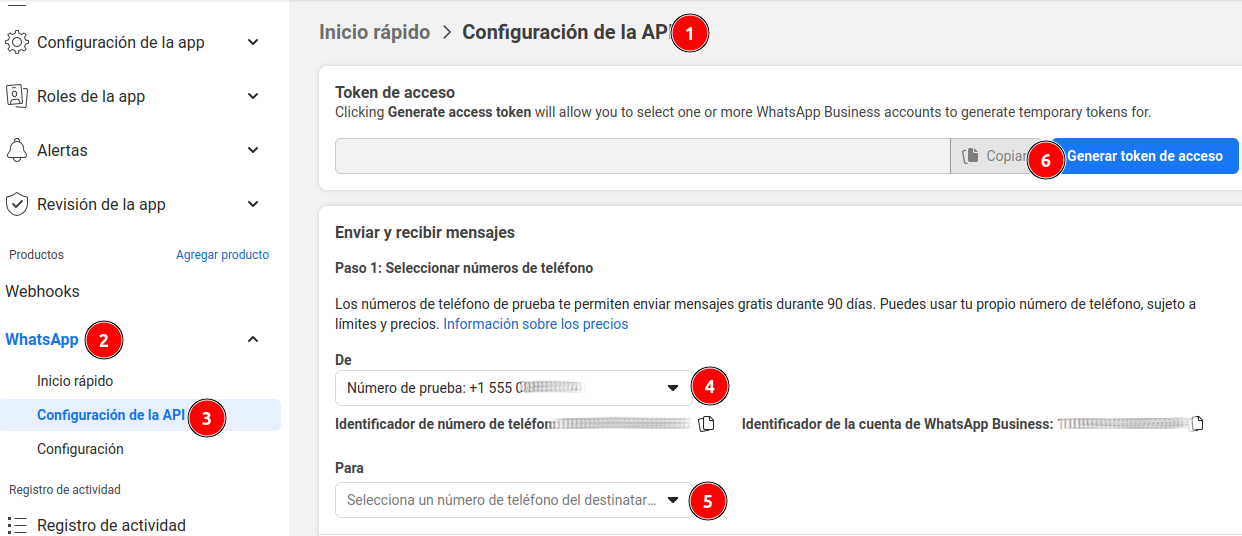 Generar token de acceso