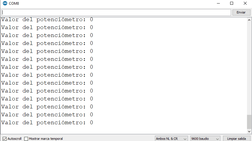 Arduino analogRead datos en terminal