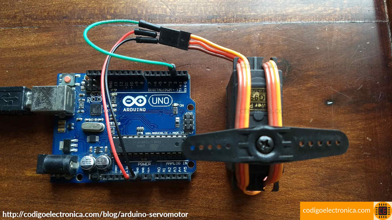 servo motor arduino specs