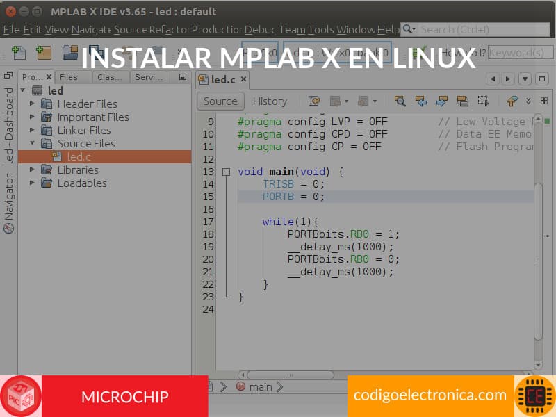 Instalar mplabx