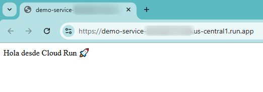 Prueba final en navegador Web