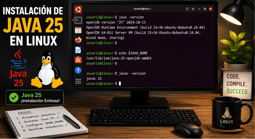 Instalar Java 25 en Linux
