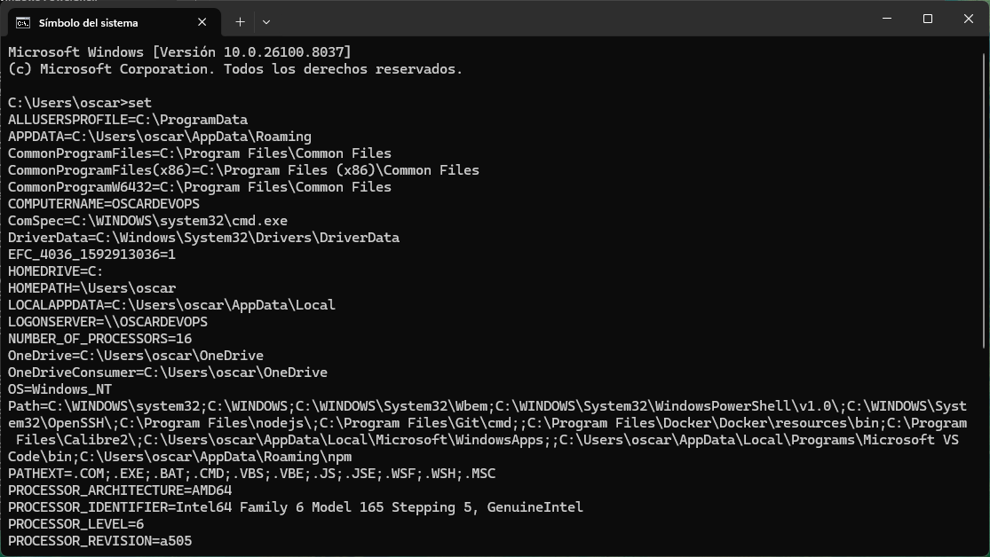 cmd set