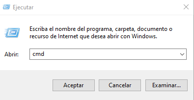 Ejecutar CMD