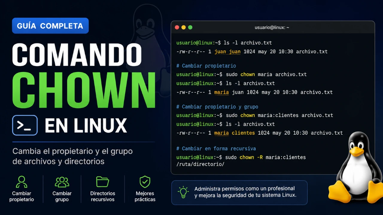 Comando chown en Linux