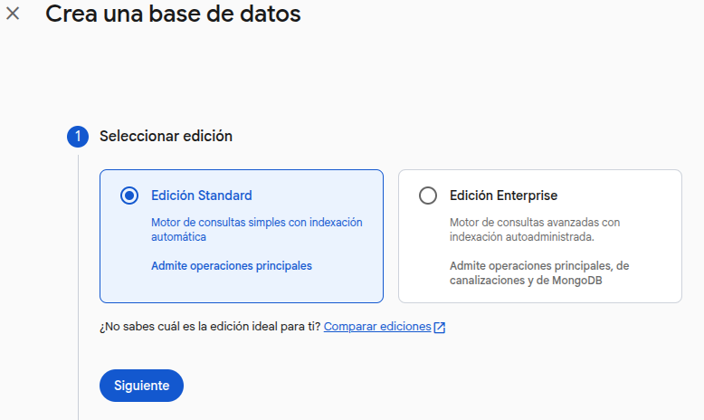 Seleccionar edición
