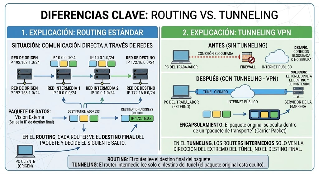 Tunneling y routing