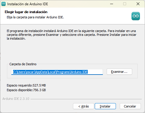Directorio de instalación