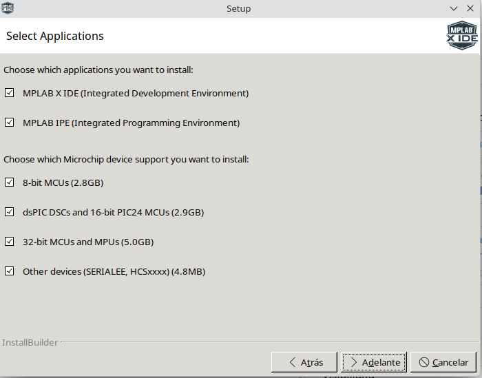 Seleccionar programas a instalar
