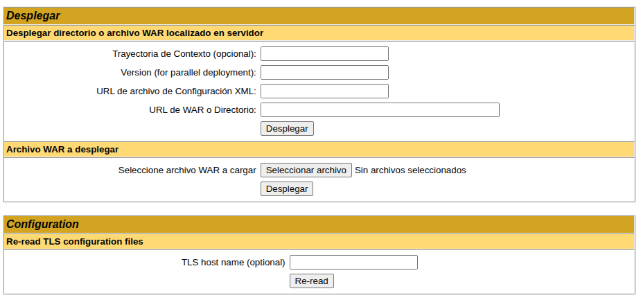 Desplegar WAR Apache Tomcat
